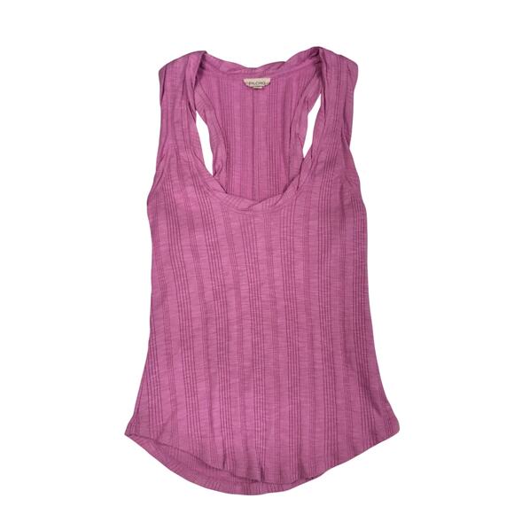 Pilcro Scoop Neck Tank Women’s Small Pink Cotton-Modal Y2K Balletcore Coquette - Picture 3 of 16